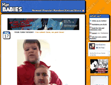 Tablet Screenshot of manbabies.com